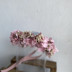 CORONA DE HORTENSIA ROSA - Imagen 2