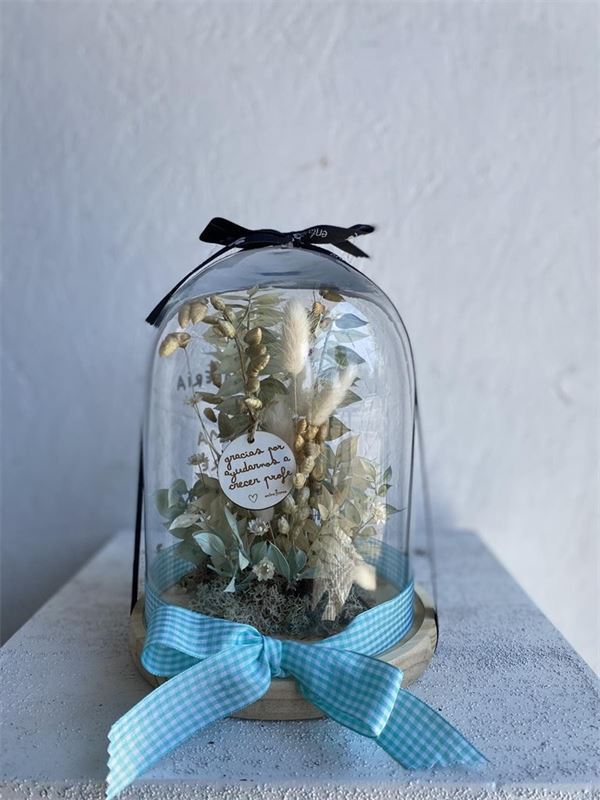 Cúpulas con flores preservadas grande - Imagen 1