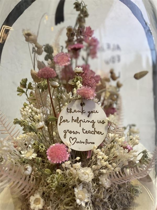 Cúpulas con flores preservadas grande - Imagen 4