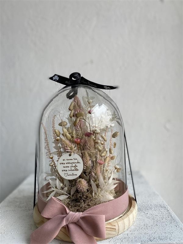 Cúpulas con flores preservadas grande - Imagen 5