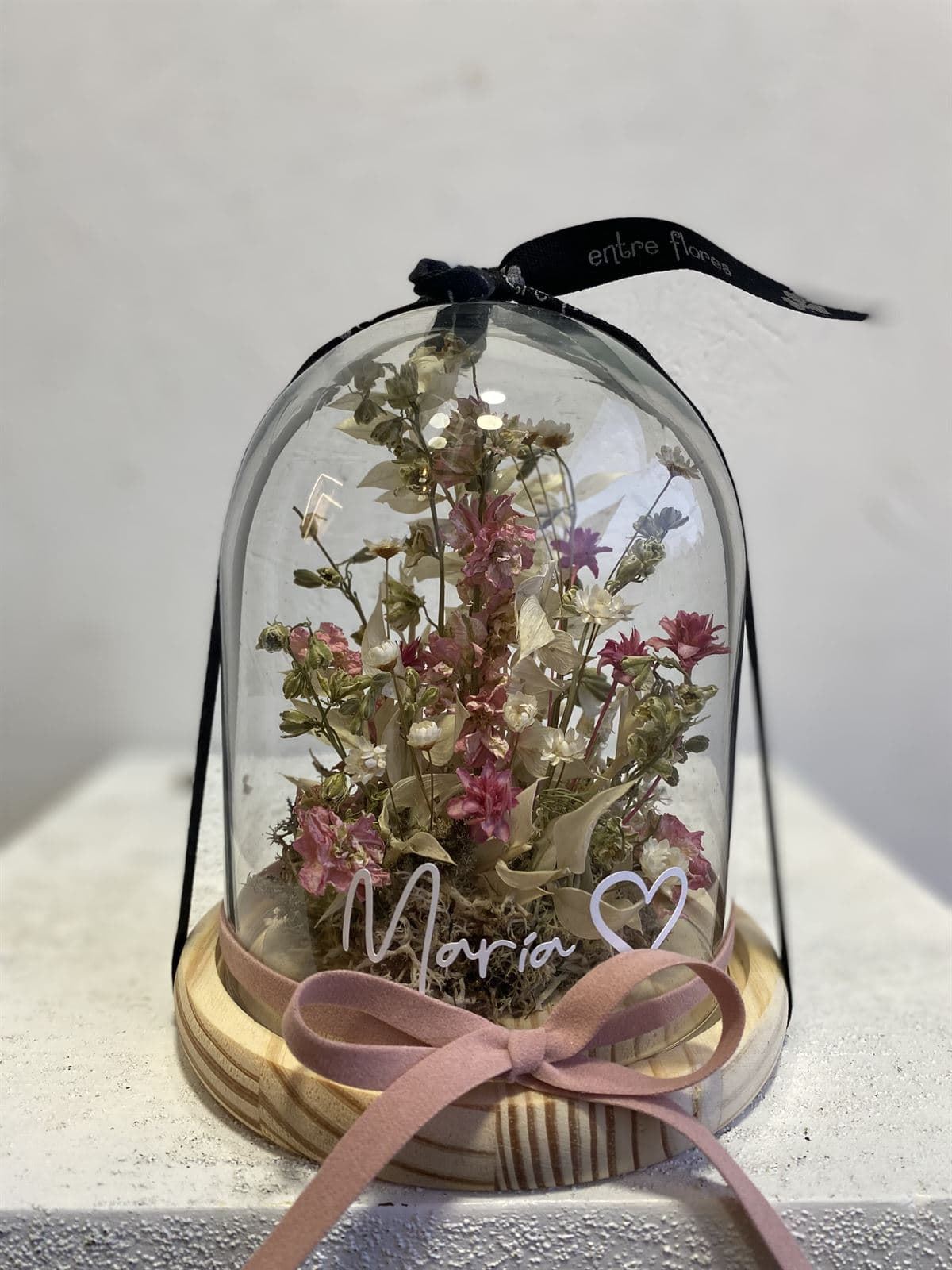 Cúpulas con flores preservadas grande - Imagen 6