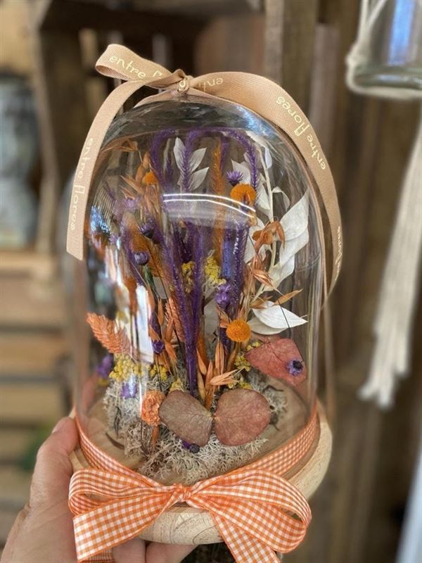 Cúpulas con flores preservadas mediana - Imagen 4